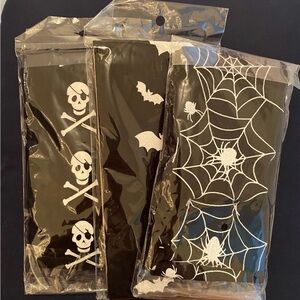 3 pairs of halloween themed over-the-knee socks